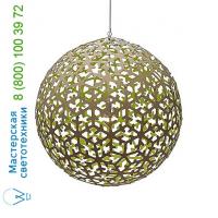 David Trubridge PLA-0800-NAT-AQU Pola Pendant Light David Trubridge, светильник