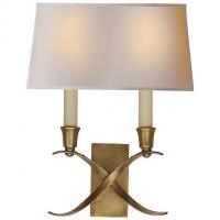 Visual Comfort OB-CHD 1190AB-NP Cross Bouillotte Wall Sconce (Antique-Burnished Brass) - OPEN BOX RETURN, опенбокс