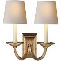 Visual Comfort Flemish 2-Light Wall Light CHD 1496AI-NP, настенный светильник бра