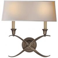 Visual Comfort CHD 1191AN-NP Cross Bouillotte Wide Wall Sconce, настенный светильник