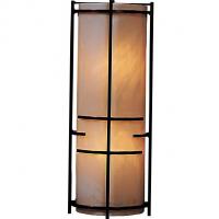 Hubbardton Forge Banded Extended Bars Glass Wall Sconce 205910-1010, настенный светильник