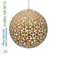 David Trubridge Pola Pendant Light PLA-0800-NAT-AQU, светильник