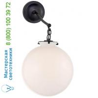 Visual Comfort Katie Globe Bathroom Wall Light TOB 2226BZ/G4-CG, настенный бра