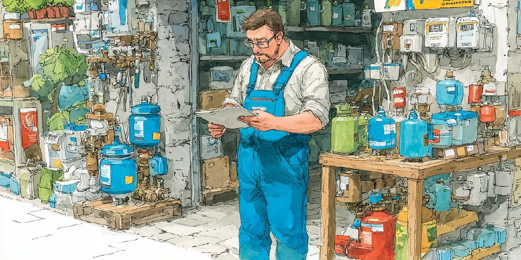 Сантехник выбирает водосчетчики